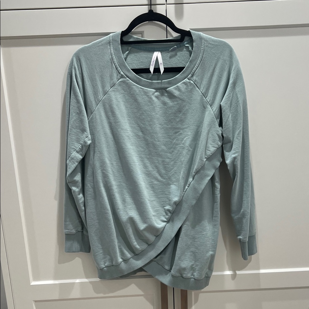 Seraphine Sea Foam Green Maternity Sweatshirt
